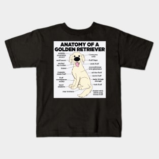 Anatomy of a Golden Retriever Kids T-Shirt